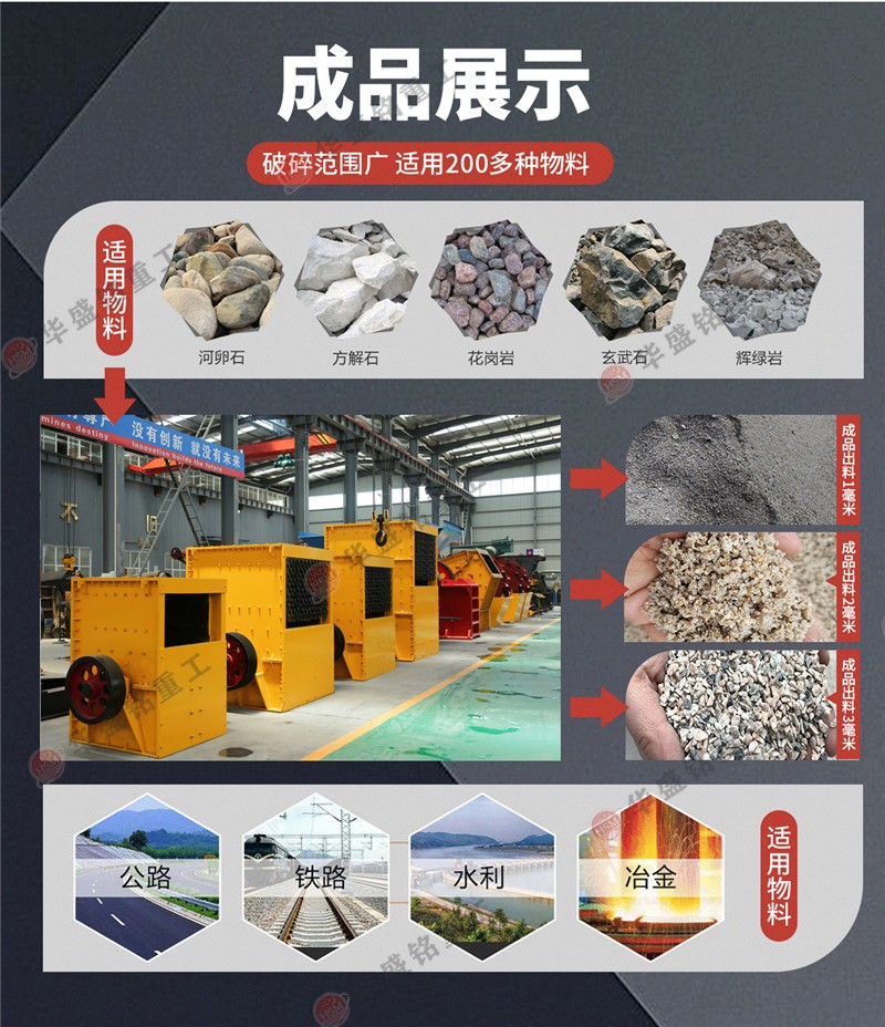 箱式破碎机破碎物料对比